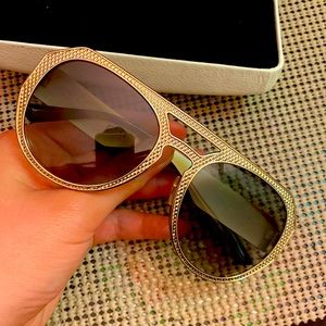 Versace gold sunglasses